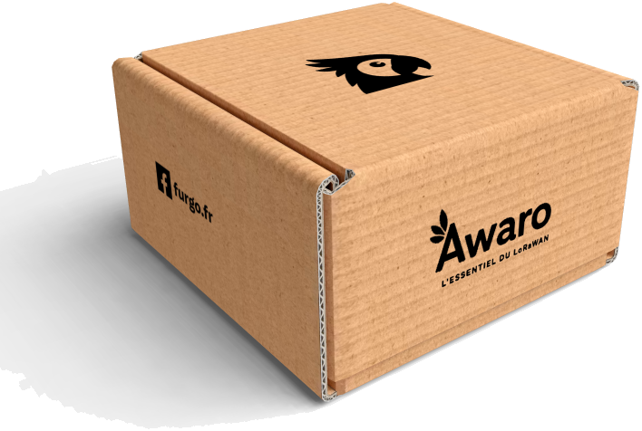 Le carton d'expédition Awaro